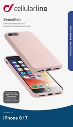pouzdro na mobil Cl Sensat.ip 7/8/SE,růž Sensat-roz-9548