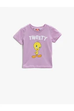 Koton T-Shirt - Purple - Regular fit