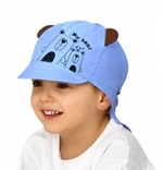 Letní čepice s kšiltem My Bear Baby Nellys, modrá, vel. 92/98, vel. 92-98 (18-36m)