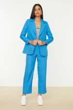 Trendyol Blue Woven Lined Blazer Jacket