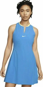 Nike Dri-Fit Advantage Womens Tennis Dress Light Photo Blue/White S Robe de tennis