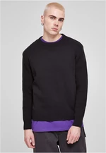 Těžký oversized svetr černý
