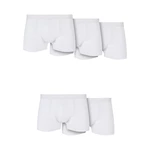 Solid Organic Cotton Boxer Shorts 5-Pack White+White+White+White+White
