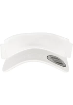 Curved visor cap white