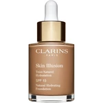 Clarins Skin Illusion Natural Hydrating Foundation rozjasňující hydratační make-up SPF 15 odstín 113C Chestnut 30 ml