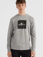 Light grey men's brindle sweatshirt O'Neill Cube Crew