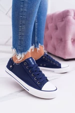 Women's Classic Low Sneakers Big Star DD274335 Navy Blue