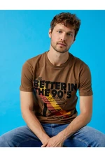 Koton Printed T-shirt Crew Neck Short Sleeve Cotton