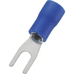 TRU COMPONENTS 737932 vidlicové káblové oko  1.50 mm² 2.50 mm² Ø otvoru=4.3 mm čiastočne izolované modrá 100 ks