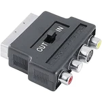 Hama SCART / kompozitný cinch / S-Video AV adaptér [1x zástrčka scart - 3x cinch zásuvka, zásuvka S-Video]  čierna