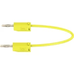 Stäubli LK205 merací kábel [lamelový zástrčka 2 mm  - lamelový zástrčka 2 mm ] 7.50 cm žltá 1 ks