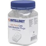 Intellinet  Intellilnet 100-pack Cat6 RJ45 modulárna zástrčka UTP 2-bodový drôtový kontakt pre lankový drôt 100 zástrčie