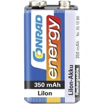 Conrad energy 6LR61 9 V akumulátor Li-Ion akumulátor 350 mAh 7.4 V 1 ks