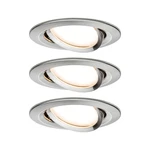 Paulmann 93483 Nova vstavané svietidlo sada 3 ks  LED  LED 6 W železo (kartáčovamé)