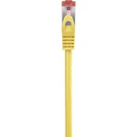 Renkforce RF-3432058 RJ45 sieťové káble, prepojovacie káble CAT 6 S/FTP 15.00 cm žltá s ochranou, pozlátené kontakty, sa