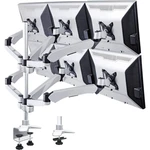 SpeaKa Professional SP-3947576 Flex 6-násobná stolový držiak monitoru 25,4 cm (10") - 48,3 cm (19") výškovo nastaviteľn SpeaKa Professional SP-3947576 Flex 6-násobná stolový držiak monitoru 25,4 cm (10") - 48,3 cm (19") výškovo nastaviteľn