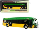 Proterra ZX5 Battery-Electric Transit Bus 226 "Crossroads" Seattle King County (Washington) Green and Yellow "The Bus &amp; Motorcoach Collection" 1/