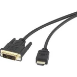 Kabel pro HDMI / DVI Renkforce [1x HDMI zástrčka - 1x DVI zástrčka 18+1pólová], 1.80 m, černá