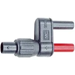 Adaptér BNC zásuvka ⇔ banánek 4 mm MultiContact SW XF-SS/4, bezpečnostní, černá/červená