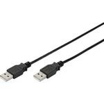 Kabel USB 2.0, USB A/USB A, 1 m, Digitus