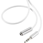Prodlužovací kabel SpeaKa, jack zástr. 3.5 mm/jack zás. 3.5 mm, bílý, 0,5 m