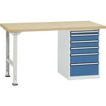 Dílenském COMBI model 2 s masivní deskou, Šxhxv = 1500 x 700 x 840 mm Manuflex TP5089.0002 TP5089.0002