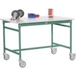 Manuflex BB4085.0001 Servírovací stolek základní mobilně se multiplex deska ve šedozelená HF 0001, Šxhxv: 2000 x 800 x 850 mm