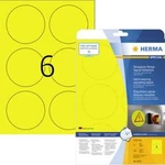 Herma 8035 etikety (A4) 85 x 85 mm poylesterová fólie žlutá 150 ks extra silné Fóliové etikety