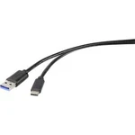 USB 3.0 kabel Renkforce RF-4536470, 15.00 cm, černá