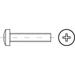 Válcové šrouby s čočkovou hlavou TOOLCRAFT TO-5430861, N/A, M2,5, 5 mm, ocel, 200 ks