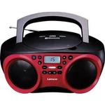 CD-rádio Lenco SCD-501, AUX, Bluetooth, CD, USB, červená, černá