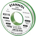Cínová pájka PBF Sn99Cu1, Ø 1mm, 100 g, Stannol KS115