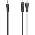 Jack / cinch audio kabel Hama 00200721, 5 m, černá