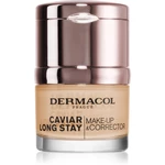 Dermacol Caviar Long Stay dlouhotrvající make-up s výtažky z kaviáru a zdokonalující korektor odstín Nude 30 ml