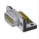 D-SUB zástrčka Deltron Connectors 90 °, pólů 9, pájené, piny, 1 ks