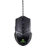 Optická herní myš Renkforce RF-GM-X2 RF-4474089, s podsvícením, ergonomická, integrovaný scrollpad, černá
