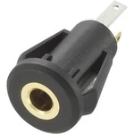 Jack konektor 3.5 mm TRU COMPONENTS stereo zásuvka, vestavná vertikální, pólů 3, černá, 1 ks