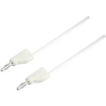 VOLTCRAFT MSB-300 měřicí kabel [lamelová zástrčka 4 mm - lamelová zástrčka 4 mm] bílá, 0.75 m