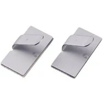 Úchytka TRU COMPONENTS TC-MWCR25203 1593025, samolepicí, 10 mm (max), stříbrná, 1 ks