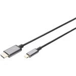 Digitus USB 3.0, USB 3.0 káblový adaptér [1x USB 3.1 zástrčka C, USB-C ™ zástrčka - 1x HDMI zástrčka] DA-70821 hliníková