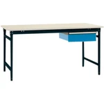 Manuflex BB5231.7016 Kompletný odkladací stolík BASIS stacionárny s melamínovou doskou + jednoduchá zásuvka, š xhxv: 100