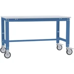 Manuflex AU7321.5007 Špeciálny mobilný pracovný stôl UNIVERSAL s melamínovou doskou, š xhxv = 1250 x 600 x 752-972 mm  F