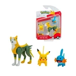 BOTI Pokémon akčné figúrky 3-Pack Mudkip, Pikachu a Boltund 5cm