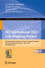 HCI International 2022 â Late Breaking Posters