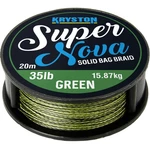 Kryston návazcová šňůrka super nova solid braid zelený 20 m-nosnost 25 lb