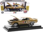 1969 Chevrolet Camaro SS/RS Gold Metallic with Black Stripes "Hurst" Limited Edition to 9600 pieces Worldwide 1/24 Diecast Model Car by M2 Machines