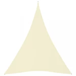 Stínící plachta trojúhelníková 3 x 4 x 4 m oxfordská látka Dekorhome Krémová