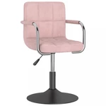 Otočná židle kov / samet Dekorhome Růžová,Otočná židle kov / samet Dekorhome Růžová