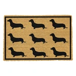 Rohožka z prírodného kokosového vlákna Artsy Doormats Dachshund, 40 x 60 cm