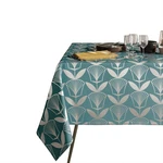 Modrý obrus AmeliaHome Floris, 140 x 180 cm